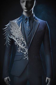 Fantasy Suit Design, Fantasy Suits Male, Adventure Clothing Men, God Clothes, Tale Dress, Prom For Guys, Pisces Zodiac Sign, Party Outfit Men, Met Gala Outfits