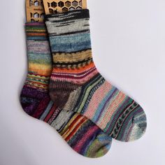 You can find more socks like these on my website: www.crankysockmaker.com  Women's size 7-8.5 Cranked on my antique style circular sock knitting machine. Sock yarn blend: 75% wool and 25% nylon Care: For best results, hand wash, cool water and air dry Casual Multicolor One Size Socks, Casual Multicolor One-size Socks, Comfortable Multicolor Socks For Gifts, Comfortable Multicolor Socks As Gift, Casual Multicolor Knitted Socks, Casual Handmade Multicolor Socks, Handmade Multicolor Casual Socks, Casual Multicolor Handmade Socks, Warm Multicolor Socks For Winter