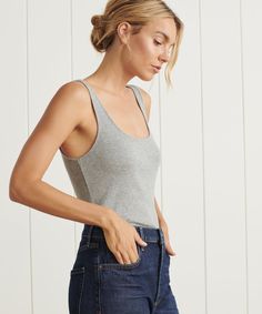 Rib Tank – Jenni Kayne Clean Fits, Rib Tank Top, Elevated Basics, Ribbed Tank Tops