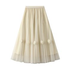 Elevate your spring-summer wardrobe with our Trendy Mesh Skirt—a stylish and elegant ensemble designed for the modern woman. This chic skirt features a high waist and large swing design, creating a trendy and flattering silhouette. The mesh fabric adds a touch of sophistication with elegant draping, making it a versatile piece for various occasions. Crafted from high-quality fabric, this swing skirt ensures durability and a soft, luxurious feel against your skin. Whether you're heading to a garden party, an elegant event, or a summer outing, this Trendy Mesh Skirt effortlessly captures the essence of spring-summer style with a blend of elegance and contemporary chic. Elevate your seasonal wardrobe with this must-have piece that complements your individual style, providing a perfect blend o Cute Korean Fashion, Womens Tulle Skirt, Applique Skirt, Red Plaid Skirt, Chic Skirt, Swing Design, Spring Break Outfit, Chic Skirts, Skirts Midi High Waisted