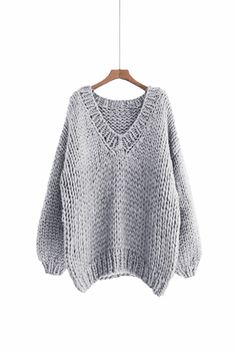 "This sweater is new version for the best seller item that made of chunky cotton yarn. Super soft and no itchy at all. I start to using cotton yarn to make it because some customer asked for cotton yarn as they have allergy for wool yarn. Pls. see color options for your favorite color. If you still like wool sweater, pls. visit this link: https://www.etsy.com/listing/569554787/hand-knit-oversize-woman-sweater-v-neck?ref=shop_home_active_40 Features: * Oversize looking * Drop-shoulder sleeves * 6 Woman Sweater, Black Pullover Sweater, Oversize Pullover, Pull Oversize, Glendale Az, Pull Gris, Womens Sweaters, Sweater Oversize, Oversize Women