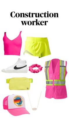 neon game day outfits and accessories for women