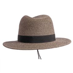 Have you ever seen 101 Dalmatians? This bold hat has a black and white straw weave combined with a black fabric hat band that will turn heads wherever you go. Black Toquilla Straw Fedora For The Beach, Black Fedora Panama Hat For Travel, Black Brimmed Panama Hat For Travel, Black Flat Brim Panama Hat For Travel, Black Straw Panama Hat For Travel, Black Curved Brim Straw Hat For Outdoor, Black Straw Hat With Curved Brim For Outdoor, Black Brimmed Travel Hat, Black Straw Sun Hat For Travel