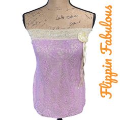 New With Tags!! Vintage Rue 21 Purple Strapless Cream, Lace Top!! Size Xl Machine Washable! Smoke Free Home Offers Welcome! Tie Dye Crewneck Sweatshirts, Cream Lace Top, Distressed Sweatshirt, Crewneck Sweatshirt Women, Sheer Floral Top, Blue Floral Blouse, Floral Tank Top, Cream Lace, Striped Tank Top