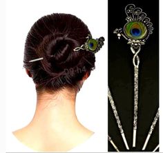 Indian Oxidized Peacock Feather Silver Plated Hair Stick Beautiful Handmade Antique Design Hair Pin for Women Unique Jewelry Gift for Her These stylish Peacock Feather Hair Stick from VASTRABHUSHAN will certainly leave you spellbound. These Hair Pin have an excellent finish and gives out an exquisite sense of style. If you are looking for an amazing Fashion Jewelry for special occasions such as Anniversary, Engagement, Party, Wedding or for gifting , then your search ends here. The look is stunn Pakistani Hair, Peacock Hair, Pakistani Earrings, Handmade Hairpin, Design Hair, Antique Jewelry Indian, Unique Jewelry Gifts, Hair Stick, Feathered Hairstyles