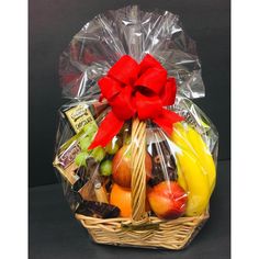 Fruit Treat - Gift Baskets By Design SB, Inc. Tricky Tray Baskets, Fruit Basket Diy Gift, Gourmet Crackers, Tricky Tray, Bucket Gifts, Hantaran Pernikahan, Homemade Gift Baskets, Welcome Baskets, Wolf Gang