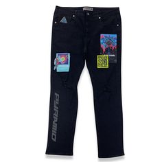 Black Pyramid Skinny Jeans Style: Y4162475-Blk Black Upc 112600 425487 100%Cotton Black Pyramid, Patchwork Jeans, Patched Jeans, Chris Brown, Light Blue Denim, Jeans Color, Blue Denim Jeans, Jeans Black, Green Fashion