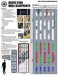 a poster with instructions on how to use wall blueprints