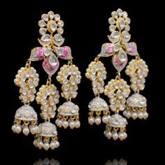 Captivating and full of radiance, our jewels will make your special day unforgettable! Beautiful earrings featuring a ravishing combination of kundan stones, pearl beads and colorful meenakari. Approximate earrings length is 3.5". Gold-plated on high-quality brass as base metal. Aalah Earrings (Grey & Pink) are in-stock & ready-to-ship. Delivery time frame for the Aalah Earrings (Ferozi & Pink) is 4-6 weeks. For custom or urgent requests, please contact support@alacouture.com. *Please Note: We u Faux Stone, Base Metal, Pearl Beads, Beautiful Earrings, Special Day, Gold Plate, Plating, Make Your, Brass