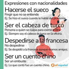 a poster with the words in spanish and english