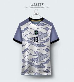 the jersey is designed to look like mountains