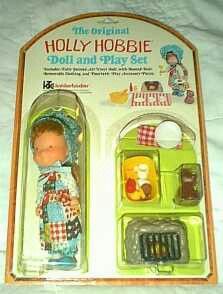 the original holly hobbie doll and play set is in its box with instructions