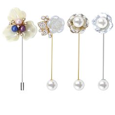 PRICES MAY VARY. The beautiful gold plated rose flower cluster lapel boutonniere brooch pins set made of zinc alloy and resin, stylish and attractive.can be decorated to suit, banquet clothing, clothing embellishment, wedding, etc.A fashionable and shiny pin for women men.It's beautiful flower lapel pin set for men of jewellery that you will always cherish. Men's /women's blazer lapel pins are the cute accessory for a suit. brooch pins for women fashion add a stylish touch to your formal attire. Stick Pin Brooch, Gold Brooch With Flower Decoration For Formal Occasions, Formal Rose Gold Flower Brooch, Formal Rose Gold Flower Brooches, Formal Rose Gold Flower Shaped Brooch, Elegant Wedding Pins With Flower Decoration, Lapel Boutonniere, Brooch Boutonniere, Suit Brooch