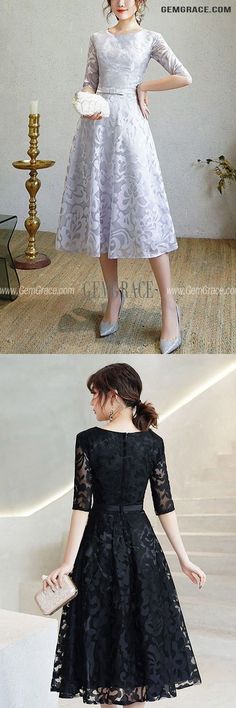 10% off now|Free shipping world-wide. Modest Lace Half Sleeve Party Dress Tea Length at GemGrace. Click to learn our pro custom-made service for wedding dress, formal dress. View #BridalPartyDresses for more ideas. Evening Lace Dress With 3/4 Sleeves, Elegant Tea Length Lace Cocktail Dress, Elegant Tea-length Lace Cocktail Dress, Short Sleeve Lace Patchwork Midi Party Dress, Party Lace Patchwork Short Sleeve Midi Dress, Lace Patchwork Short Sleeve Midi Dress For Party, Spring Dress With Lace Sleeves And Half Sleeve, Short Sleeve Midi Dress With Lace Patchwork For Party, Elegant Short Sleeve Lace Dress For Wedding Guest