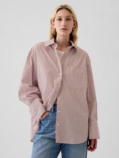 Organic Cotton Big Shirt Thanksgiving Play, Women Shirt Top, Big Shirt, Brand Collaboration, Fashion 2024, Pesticides, Oversized Shirt, Cotton Poplin, Patch Pocket