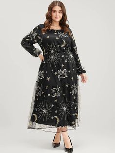 BloomChic Plus size clothing for women. You'll actually want to wear. Shop women's clothing sizes 10-30. With new styles added daily, you'll always find something to love. Free shipping on order $59. Free return for first order. Just shop now. Color:Black Season:Winter Bloomchic Dresses, Embroidered Mesh Dress, Split Hem Dress, Ditsy Floral Dress, Polka Dot Maxi Dresses, Midi Dress Plus Size, Lantern Sleeve Dress, Trendy Dress, Winter Color