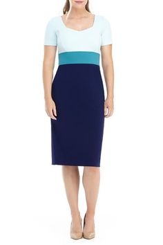 Alexia Admor | Dolman Sleeve Midi Sheath Dress | Nordstrom Rack Office Midi Dress With Back Zipper, Midi Length Bodycon Dress With Back Zipper, Flattering Workwear Dresses With Back Zipper, Formal Sheath Midi Dress With Back Zipper, Midi Dress With Back Zipper For Work, Blue Dresses With Side Zipper, Formal Knee-length Midi Dress With Back Zipper, Stretch Dresses With Back Zipper For Office, Sheath Dress With Back Zipper For Work