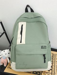 Bird in Bag - Capacity Waterproof Lightweight Business Casual Color Block Fashionable Backpack with Large Capacity and Multi-purpose Usage, Perfect for School, College Style Preppy, Classic Casual, Student Backpacks, Embroidered Bag, Classic Backpack, School College, Bird In Bag, Laptop Backpack, Black Backpack