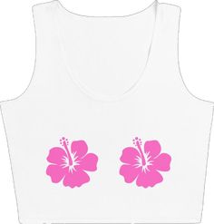 White Tank Crop Top For Summer, Pink Cropped Top For Vacation, White Tank Crop Top For Vacation, Summer Crop Top Tank, White Tank Crop Top For Beach, Casual Tank Crop Top For Vacation, White Crop Tank Top For Beach, White Crop Top Tank Top For Beach, White Crop Top Tank Top For Beach Season