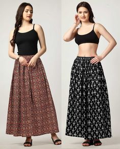 Our handmade cotton floral skirts are a perfect blend of elegance and comfort. Crafted from 100% pure cotton, these skirts offer a soft and breathable experience, ideal for all-day wear. The fabric is adorned with vibrant, detailed floral patterns that bring a touch of nature's beauty to your wardrobe. Fabric:- Cotton Package Content:- Combo Pack of 02 Skirts(Maroon-01 & Black-01) Colour:- Maroon::Black Size Chart:- for >Waist 26 inch (Waist - 26 inch, Length - 38.5 inch) >Waist 28 inch (Waist - Red Cotton Flared Skirt Bottoms, Red Cotton Long Skirt, Red Cotton Lined Maxi Skirt, Red Cotton Maxi Skirt With Lining, Red Pleated Cotton Maxi Skirt, Red Cotton Flared Skirt, Red Flared Cotton Skirt, Bohemian Cotton Flared Mini Skirt, Cotton Non-stretch Tiered Skirt