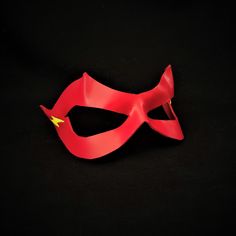 DESCRIPTIONMove at Super-Speed as The Flash! Master the Speed Force and Cosplay Barry Allen, Wally West, or Jay Garrick wearing this lightweight red leather mask - with yellow lightning bolt on the side - for your Marvel superhero cosplay at Comicon, DC fandom convention, or Halloween. Any color. Waterproofed leather, glossy or matte finish, & several choices to affix the mask (cord, elastic, ribbon, waterproof cord, stick, or no holes for adhesive). Measurements: 3.25" high x 10.5" wide (ta Red Masks And Prosthetics For Costume Party And Cosplay, Red Masks And Prosthetics For Cosplay Events, Red Masks And Prosthetics For Cosplay And Costume Parties, Themed Red Costume Accessories For Masquerade, Red Themed Masks For Cosplay, Red Themed Cosplay Masks And Prosthetics, Red Themed Masquerade Mask, Red Mask For Cosplay, Themed Red Masks For Cosplay