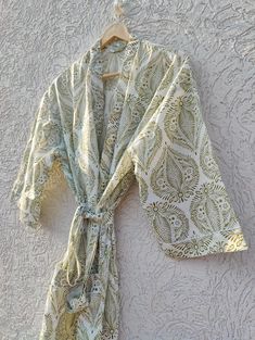 Welcome To SuperCreationIndia Item Description:- Item Name - Cotton Kimono/Robe  Fabric - Cotton Color - As Show In Picture  Length - 50 Inch Chest Up to - 48 Inch Wash Care - Hand Washable  Used For-Nightwear, Beachwear, Summertime, Bathrobe, Bikini Cover Up, Maternity Dress Etc. Payment Method:- We Accept The Payment Through PayPal Only. SHIPPING Policy:- We Ship The Item Worldwide Via DHL Express, FedEx, Aramex & Other Currier Company. Note:-  *International Buyers Are Responsible For Their C Cotton Kimono, Pajama Robe, Womens Robes, Maternity Dress, Dhl Express, Style Dress, Maternity Dresses, Night Dress, Nightwear