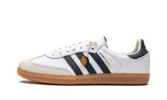 adidas Samba OG WMNS "Beige / White / Gum" - Stadium Goods Shoe Aesthetics, Adidas Shoes Samba, Samba White, Adidas Samba White, White Black Shoes, Emily Oberg, Church Fits, Spaghetti Strap Bodycon Dress, Cinderella Story