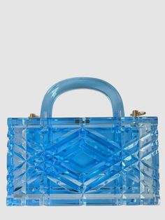 $1040 L'Afshar Women's Blue Adele Acrylic Mini Clutch Purse Bag Description L’AFSHAR Adele acrylic mini bag Adele acrylic mini bag from L’AFSHAR featuring sky blue, acrylic glass, geometric panelled design, single rounded top handle, detachable chain-link shoulder strap and main compartment. Feet protect bottom of bag Approx. 4.3"H x 7.4"W x 2.1"D Imported Original box not included Dust bag not included. About Us We sell only 100% authentic clothing from new with tags to gently used. We have a 100% authentic or money back guarantee on every item we sell. Items are listed daily so make sure to put us on your favorite! We have been in business for over 10 years selling tens of thousands of designer items. We strive to meet your designer needs at a quality price! Payment Shipping Returns Paym Designer Items, Purse Bag, Sell Items, Adele, Clutch Purse, Chain Link, Mini Bag, Sky Blue, Top Handle