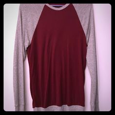 Maroon And Gray Bella Canvas Sweater. Soft As Butter. Brand New. Clean Smoke Free Home. Heather Maroon Long Sleeve Top For Fall, Casual Heather Maroon Long Sleeve Top, Casual Long Sleeve Heather Maroon Top, Gray Sweater, Grey Sweater, Colorful Sweaters, Bella Canvas, Gray Color, Scoop Neck