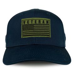 "Veteran USA Olive Flag Tactical Patch Structured Operator Baseball Cap 100% Cotton Hook and Loop Patch Area: Front: 3\" x 2\" Top: 1\" x 1\" Right: 1.5\" x 1\" Rear: 4\" x 1\" Rear Strap: 3\" x 1\" Interchangeable Hook and Loop Patch Padded Sweatband Adjustable strapback for comfortable fit One Size Fits Most Shipping and Handling - Usually ships in 1-2 business days - Standard shipping takes 3-5 business days, Priority shipping takes 2-3 business days. (Domestic) Return & Exchange - You ma Train Engineer, Image Font, Tactical Patches, Trendy Colors, Hook And Loop, Blue Stripes, Baseball Cap, Caps Hats, Baseball Hats