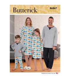 Misses', Men'S, Children'S, Boys', Girls' Top, Tunic And PantsBrand: ButterickSize: XS - L / S - XL