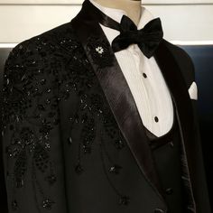 Black Designer Tuxedo for Weddings & Special Occasions – Uomo Attire Tuxedo Suits For Black-tie Gala Events, Luxury Black Suits For Gala Events, Fitted Black Blazer For Gala, Black Suits For Black-tie Events And Galas, Black Tuxedo For Wedding And Gala Events, Tailored Black Suit For Party, Black Fitted Tuxedo For Gala, Black Tailored Party Suit, Black Blazer For Black-tie Gala Events