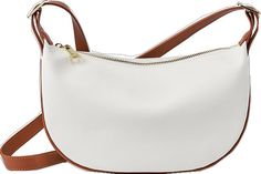 Stylish Leather Female Half-Moon Shoulder Bag woyaza Trendy White Shoulder Bag With Metal Hardware, White Shoulder Bag With Metal Hardware, White Satchel With Smooth Grain, White Crossbody Bag With Metal Hardware, White Shoulder Bag With Metal Hardware For Everyday, White Smooth Grain Leather Bags, White Leather Bag With Metal Hardware, Modern White Shoulder Bag With Metal Hardware, Daily Use White Smooth Grain Shoulder Bag