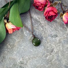 "Olive Green Dark Academia Minimalist Design Dark Green Necklace Gothic Romance Aesthetic Jewelry, Handmade Glass Whimsigoth Gift 🍃See the Matching Olive Green Earrings: https://www.etsy.com/listing/1473712185/olive-green-dark-academia-minimalist?click_key=7070afb045720d253a6e500f6ccf1eb199929fcb%3A1473712185&click_sum=21bd0d8b&ref=shop_home_active_9&pro=1&frs=1&sts=1 💚See More Dark Academia Jewelry: https://www.etsy.com/shop/WeatheredHeather?ref=shop-header-name&listing_id=774471879&from_page Dark Cottagecore Jewelry, Gothic Romance Aesthetic, Green Dark Academia, Dark Green Necklace, Academia Jewelry, Dark Academia Jewelry, Green Academia, Emerald Green Necklace, Whimsical Necklace