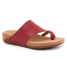 The Blaine slip-on sandal is designed for comfort and chic style with its fun cross-toe design, rich leather upper, and memory foam insole. From Softwalk. Comfortable Leather Toe Post Wedge Sandals, Spring Leather Toe Loop Footbed Sandals, Leather Toe Loop Footbed Sandals For Spring, Adjustable Toe Post Leather Wedge Sandals, Adjustable Leather Toe Post Wedge Sandals, Ortholite Insole Closed Toe Slippers, Beach Mules With Arch Support, Spring Leather Toe Post Footbed Sandals, Spring Toe Post Leather Footbed Sandals