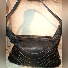 Stunning Francesco Biasia Leather Shoulder Bag With Silver Chains And A Buckle Strap Is Brand New!! Also Silver Thick Stitching. Bag Is 13" W. 8" H Strap Is Approx 20". Very Soft Leather. Thick Stitching, Hobo Tote Bag, Italian Leather Bags, Vintage Shoulder Bag, Red Handbag, Brown Leather Shoulder Bag, Black Luxury, Leather Satchel Bag, Silver Chains