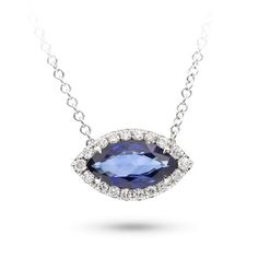 CENTER SAPPHIRE INCLUDED This sapphire and diamond necklace is a staple item in a girl's jewelry wardrobe. The sapphire makes this necklace the perfect Something Blue for wedding gift. This necklace has a 4 mm sapphire and can be made in any metal choice and comes complete with a 16in chain. Formal Sapphire Diamond Necklace With Brilliant Cut, Sapphire Diamond Necklace For Formal Occasions, Formal Sapphire Diamond Necklace In Fine Jewelry Style, Formal Sapphire Diamond Necklace, Formal Sapphire Necklace With Brilliant Cut, Formal Sapphire Pendant Diamond Necklace, Classic Sapphire Diamond Necklace For Formal Occasions, Formal Sapphire-colored Diamond Pendant Necklace, Oval Sapphire Diamond Necklace