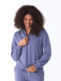 Experience ultimate comfort in our Constance Triblend Fleece Half Zip Pullover. Made from our signature triblend fleece, it's one of our comfiest basics. Perfectly pairs with our Triblend Jogger or your favorite denim. Elevate your cozy game today! Half Zip Pullover, Fall Shopping, Romper With Skirt, Tee Shop, Half Zip, Sweater Jacket, Vest Jacket, Dress Skirt, New Look