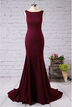 Fit And Flare Prom Dress With Open V Back