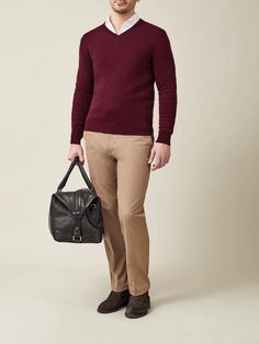 LUCA FALONI | PURE CASHMERE V NECK | MADE IN ITALY Merino Wool V-neck Sweater With Ribbed Cuffs For Work, Fitted Cashmere V-neck Sweater For Work, Fitted Cashmere V-neck Sweater, Fitted Casual Cashmere V-neck Sweater, Modern Wool Sweater For Work, Business Casual V-neck Wool Sweater, Long Sleeve Cashmere V-neck Sweater For Work, Business Casual Cashmere Polo Sweater, Classic Fine Knit V-neck Sweater For Work