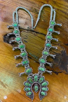 Navajo artist Lee Charley. .925 Sterling Silver. One of a king piece. Turquoise Jewelry Native American Squash Blossom, Naja Necklace, Vintage Turquoise Jewelry, Turquoise Necklaces, Squash Blossoms, Arm Jewelry, American Indian Jewelry, Squash Blossom, Native American Tribes