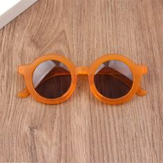 Children Sunglasses Circle Sunglasses, Baby Sunglasses, Flower Sunglasses, Puzzle Games For Kids, Round Frame Sunglasses, Color Caramelo, Uv Sunglasses, Summer Sunglasses, Square Glasses