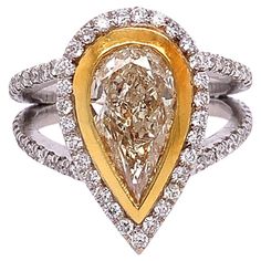 Luxury Yellow Jewelry With Single Cut Diamonds, Exquisite Yellow Diamond Jewelry, Fancy Intense Yellow Diamond Ring, Luxury Yellow Diamond Gemstones, Dazzling Yellow Diamond-cut Jewelry, Sharon Stone, Fancy Yellow Diamond, Gold Solitaire Ring, Steven Tyler