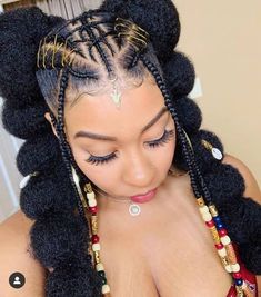 Follow & more follow ❤️ for all inspiration Professional Natural Hairstyles, African Natural Hairstyles, Braided Cornrow Hairstyles, Natural Hair Styles Easy, Natural Hair Updo, Natural Hair Braids