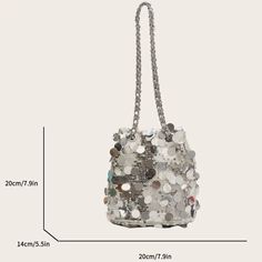 TAVIMART - Vintage Sequin Bucket Shoulder Crossbody Bags for Women Handbags and Purses 2023 New Brand Designer Evening Messenger Bag Product Details： Can be used as a Messenger\Tote\Shoulder\Handbag\Crossbody Weight: 0.4KG Handbags And Purses, Crossbody Bags For Women, Types Of Bag, Shoulder Handbag, Brand Designer, Handbags For Men, Shoulder Handbags, Shoulder Bag Women, Vintage Decor