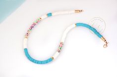 Gold details heishi disc bead necklace. Turquoise, fuchsia *Necklace size is 42cm. Size can be personalized. *The disc shape heishi record beads are made of polymer clay. *Closures are gold plated. *The disc beads are gold plated hematite. You can see here all colours of this collection; Salmon; https://www.etsy.com/listing/962963145/ Lilac; https://www.etsy.com/listing/948994910/ Ruby; https://www.etsy.com/listing/962955689/ Petrol; https://www.etsy.com/listing/962954155/ Green; https://www.ets Bohemian Turquoise Beaded Necklace With Letter Beads, Bohemian Single Strand Heishi Beads Necklace, Bohemian Necklaces With Letter And Heishi Beads, Fuchsia Necklace, Seed Bead Jewelry Patterns, Heishi Necklace, Polymer Clay Bracelet, Surfer Necklace, Clay Bracelet