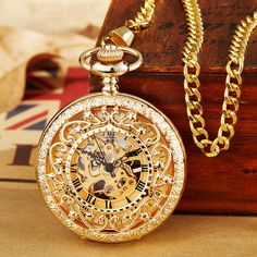 If you love antique accessories, then this pocket watch is a great accessory for you. With a stainless steel construction that is finished to give a perfect antique look, this fob watch has a round case with an analog dial. Perfect for both men and women, this watch is durable and fashionable. Antique Accessories, Mechanical Pocket Watch, Mechanical Hand, Fob Watch, Collar Pins, Steampunk Necklace, Watch Chain, Black Watch, Small Bags