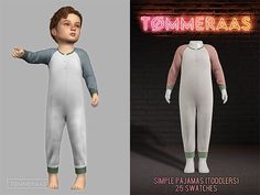 an image of a boy wearing a white and green bodysuit with the words tommeras on it