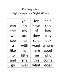 a worksheet with words and pictures to help students learn how to read them