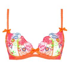 Demi-cup bra AGENT PROVOCATEUR Zuri Multicolor Underwire Bra With Padded Cups, Multicolor Padded Underwire Bra, Summer Full Cup Padded Bra, Padded Bra For Party, Spring Underwire Bra With Padded Cups, Fitted Multicolor Bra With Padded Cups, Spring Padded Underwire Bra, Spring Push-up Bra With Padded Cups, Underwire Bra Partially Lined For Spring